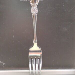 Oneida Community Stainless Steel Plantation pattern salad fork glossy floral 90s